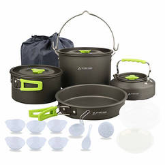 Набір посуду для кемпінгу Starcamp Cookware set 2-3 HX-CK08 black
