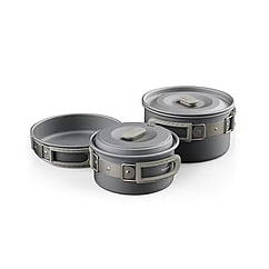 Набір посуду (2 каструлі, сковорідка) Naturehike CNK2450CF010 grey