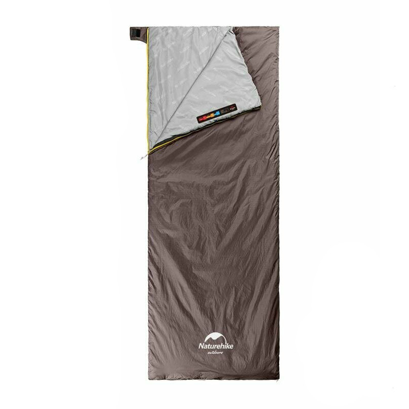 Спальний мішок Naturehike Ultra light LW180 2021 M правий NH21MSD09 grayish brown, фото 1