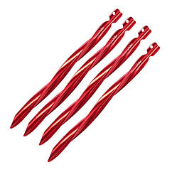 Кілочки Spiral Naturehike aluminum 250 мм (4 шт.) NH17D024-D red
