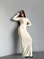 Жіноча базова сукня максі у стилі Skims, фото 4