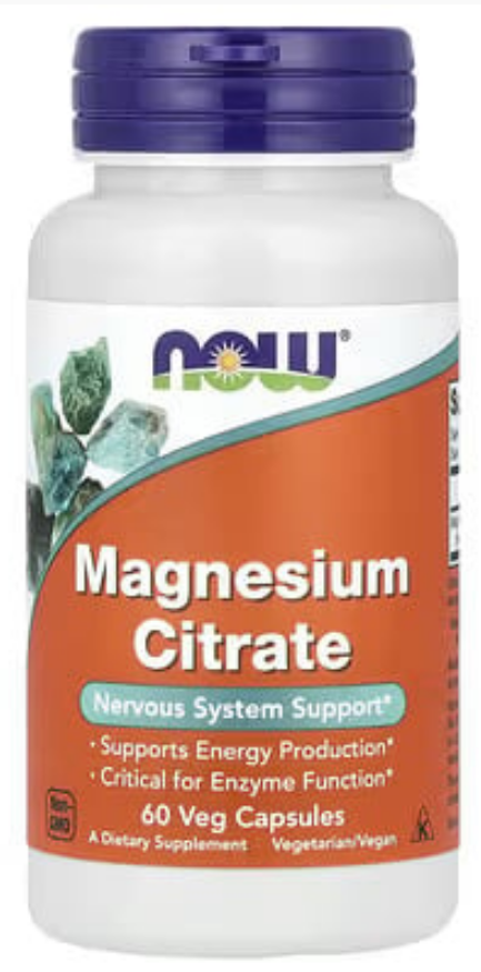 Цитрат магнію Now Foods Magnesium Citrate 60 вег капс