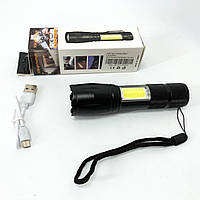 Ліхтарик світлодіодний для туриста PLD C609-T6+COB, Ліхтар водозахищений, Ліхтарик на всі випадки AV-12