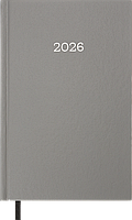 Щоденник датований 2026 (A5, жорстка обкладинка, сірий) Buromax Simple BM.21166-09