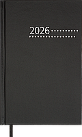 Щоденник датований 2026 (A5, жорстка обкладинка, чорний) Buromax Zest BM.21167-01