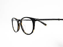 Оправа для окулярів унісекс John Varvatos V401 black/tort Шкіра Made in Japan, фото 4