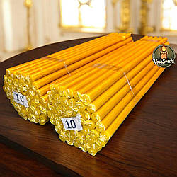 Свічка церковна №10 2 упаковки (1 упаковка 52 штуки) час горіння 6 годин і 20 хв