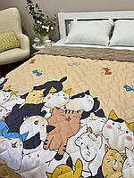 Дитяча ковдра покривало хутряне 150х210 Коти
