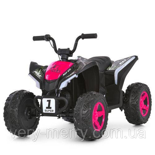 Квадроцикл електромобіль Super 01 ATV (рожевий колір) 12 V, фото 1