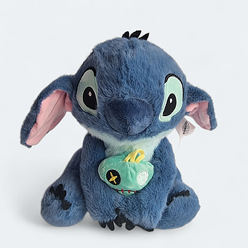 М'яка іграшка Стіч з іграшкой синій, 25 см