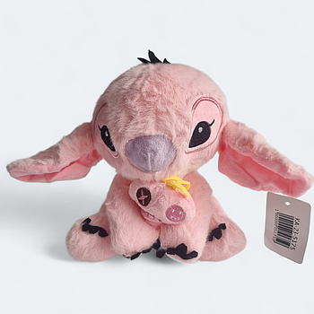 М'яка іграшка Стіч з іграшкой рожевий, 25 см