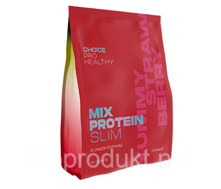 Коктейль Mix Protein slim Yummу Strawberry зі смаком полуниці 145 грамів Чойс, фото 1