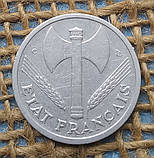 1 франк 1944 року. (С). Режим Вiшi. Францiя, фото 2