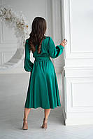 Атласна сукня на запах, фото 7