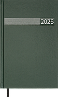 Щоденник датований 2026 (A5, жорстка обкладинка, зелений) Buromax Time BM.21168-04
