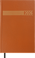 Щоденник датований 2026 (A5, жорстка обкладинка, коричневий) Buromax Time BM.21168-25