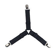 Тримачі для фіксації простирадла і наматрацника - Кліпси з затискачами - black TR, фото 6