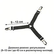Тримачі для фіксації простирадла і наматрацника - Кліпси з затискачами - black TR, фото 9