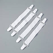 Фіксатори для простирадл — 4 шт — м'які кліпси, фото 2