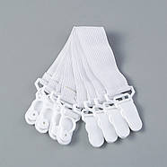 Фіксатори для простирадл — 4 шт — м'які кліпси, фото 3