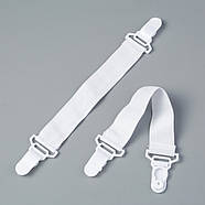 Фіксатори для простирадл — 4 шт — м'які кліпси, фото 6