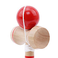 Кендама (Kendama) класична - дерев'яна іграшка-антистрес - red, фото 3