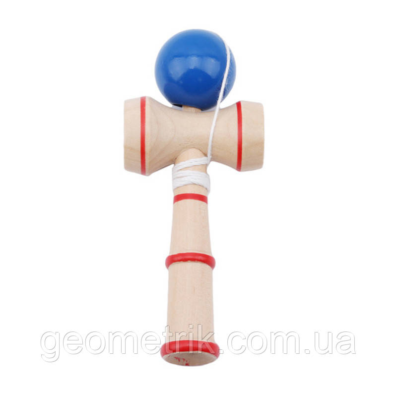 Кендама (Kendama) класична - дерев'яна іграшка-антистрес - blue, фото 1