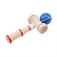 Кендама (Kendama) класична - дерев'яна іграшка-антистрес - blue, фото 2