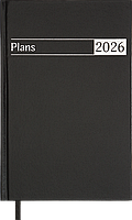 Щоденник датований 2026 (A5, жорстка обкладинка, чорний) Buromax Urban BM.21169-01