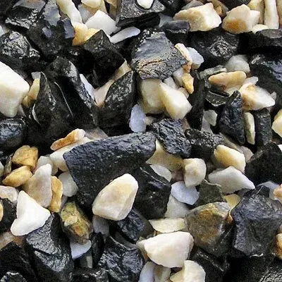 Грунт для акваріума Nechay Zoo Чорно-білий 2 кг (5-10 мм), фото 1