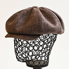 Кепі хуліганка тепла KENT&AVER, кашемір темний фрез 57-58