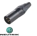 Аудіороз'єм XLR "NEUTRIK" штекер тато балансний мікрофонний аудіороз'єм, фото 2