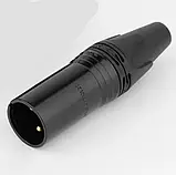 Аудіороз'єм XLR "NEUTRIK" штекер тато балансний мікрофонний аудіороз'єм, фото 8