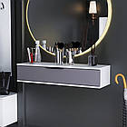 Столик навісний  "Токіо", Т-103 Білий матовий / Антрацит (100/20/30)