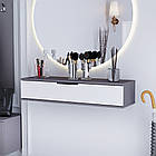 Столик навісний  "Токіо", Т-103  Антрацит / Білий мат (100/20/30)