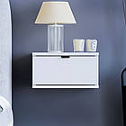 Тумба приліжкова навісна "Токіо", Т-101 Білий матовий (30/20/30)