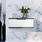 Тумба приліжкова  "Токіо", Т-102 Антрацит / Білий мат (50/20/30)