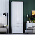 Шафа для одягу  "Саванна", К-823-1, Білий (80/230/52), МДФ