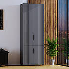 Шафа для одягу  "Саванна", К-824 -1  Антрацит/ Графіт (80/230/52)