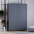 Шафа гардероб  Саванна №20, К-824-824, Антрацит / Графіт (160/230/52), МДФ