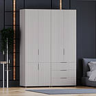 Шафа гардероб ,, Саванна" №21, К-824, K-823, Кашемір мат (160/230/52), МДФ