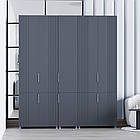 Шафа гардероб ,, Саванна" №23, К-824, К-825-СR, К-824, Анрацит / Графіт (200/230/52), МДФ, DIPortes