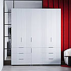 Шафа гардероб ,, Саванна" №24, К-823, К-825-СR, К-823, Білий  (200/230/52), МДФ, DIPortes