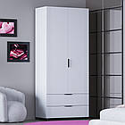 Шафа для одягу "Каліфорнія" CL-601, Білий (100/230/52) , МДФ