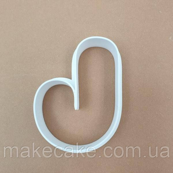 Вирубка Новорічний льодяник (тростинка) 8.3 см, фото 1