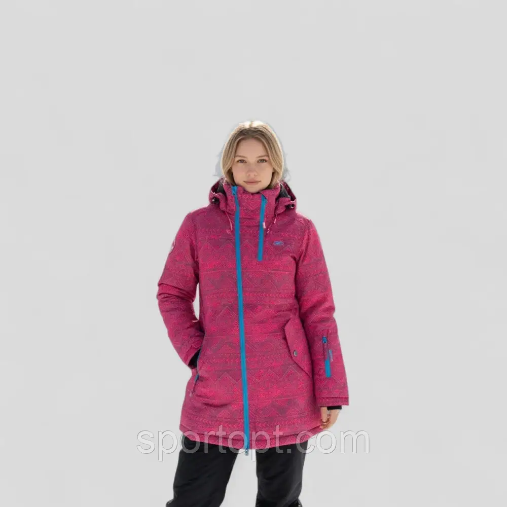 Куртка жіноча малинова 59015, фото 1