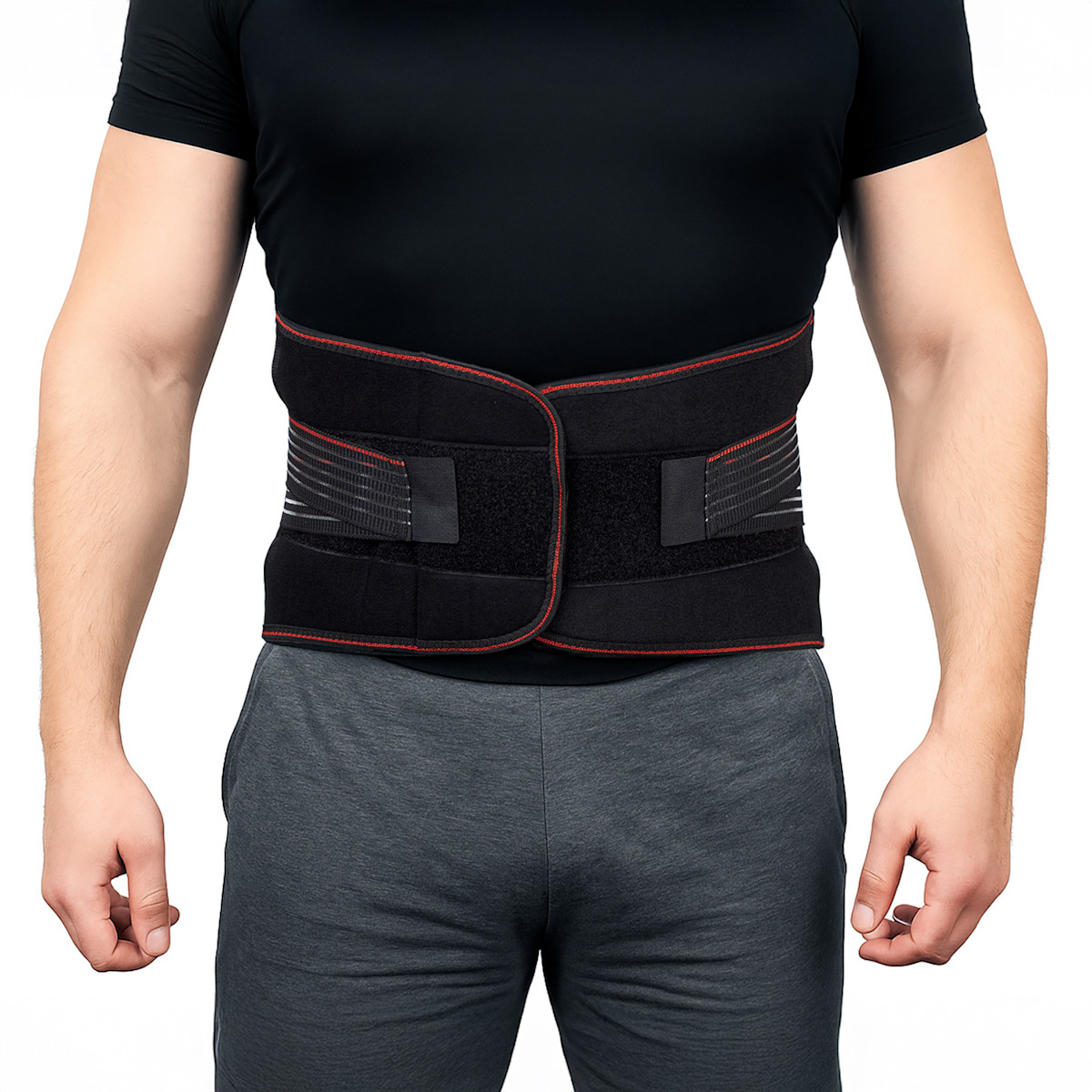 Бандаж (пояс) на поперековий відділ хребта з посиленими ременями, з ребрами жорсткості Gamma R4208, розмір S/M, фото 1