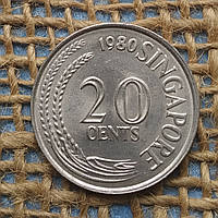 20 центiв 1980 року. Сiнгапур