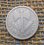 2 франка 1944 року. (С). Режим Вiшi. Францiя, фото 2