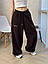 Жіночі теплі спортивні штани-шаровари на флісі вільні широкі на затяжках, фото 5